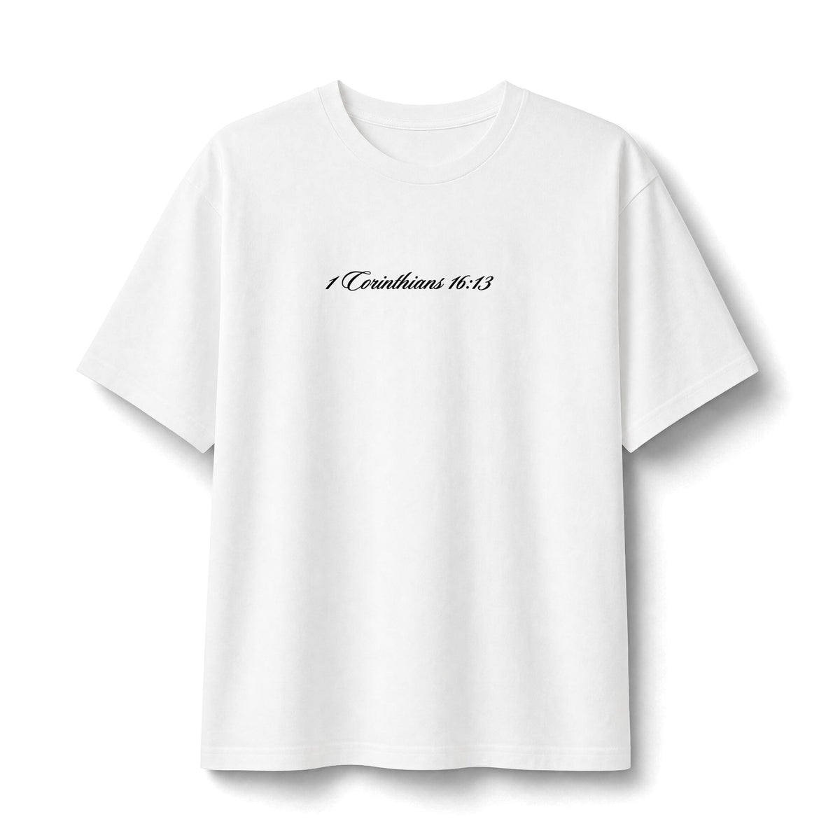 Christian Streetwear Shirt, Stand Firm in Faith Tee, 1 Corinthians 16:13, Heavyweight Christian T-Shirt, Faith Based Clothing